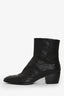 Giuseppe Zanotti Black Pebbled Leather Ankle Boots Size 44 Mens