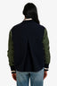 Veronica Beard Navy Green Sleeve Bomber Jacket Size S