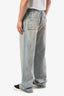 Amiri Light Denim Distressed Wide Leg Jeans Size L Men's