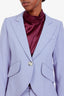 Smythe Purple Single Breasted Duchess Blazer Size 2