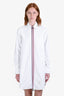 Thom Browne White Oxford Shirt Midi Dress Size 1