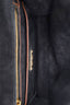 Miu Miu Black Madras Leather Crystal Embellished Buckle Flap Shoulder Bag