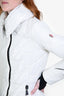Moncler White Quilted Down Puffer Jacket