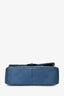 Pre-loved Chanel™ 2016 17 Blue Quilted Lambskin Jumbo Double Flap SHW