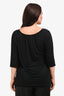 Dries Van Noten Black Jersey Top Size Large