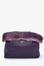 Prada Purple Leather Fringe Shoulder Bag