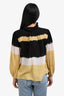 Ba&sh Black/Yellow Colour Block Long Sleeve Top Size XS