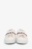 Gucci Cream Leather Ace Stripe Low Top Sneakers Size 36.5