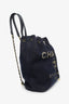 Pre-loved Chanel™ 2019 Blue & Metallic Canvas Deauville Backpack