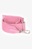 Miu Miu Pink/White Woven Basket Top Handle Bag