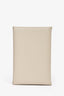 Hermès 2023 Off-White Leather Calvi Cardholder