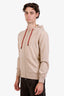 Brunello Cucinelli Beige Cashmere Zip-Up Hoodie Size 50 Mens