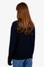 Valentino Navy Virgin Wool Cashmere 'Joe Mary Hook' Sweater Size M