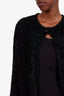 The Row Black Angora Blend Cardigan Size S