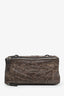 Givenchy Brown Crinkled Leather Mini Pandora Crossbody