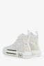 Christian Dior White Oblique B23 High Top Sneakers Size 40