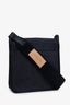 Longchamp Dark Blue 'Le Foulonne' Canvas Crossbody Bag