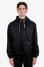 Gucci Black GG Logo Bomber Jacket Size 46