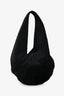 Aesther Ekme Suede Black Medium 'Ora' Shoulder Bag