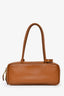 Miu Miu Brown Leather Logo Small 'Beau' Top Handle Bag