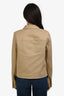 Theory Beige Cotton Blend Flap Pocket Utility Jacket Size S