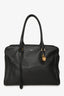 Alexander McQueen Black Leather Padlock Zip Tote Bag