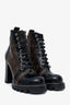 Louis Vuitton Brown Monogram Patent Star Trail Lace-Up Boots Size 38