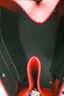 Balenciaga Black/Red Leather Mini Papier A4 Shoulder Bag
