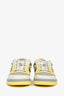 Gucci Yellow/Grey Leather 'MAC80' Sneakers Size 35.5