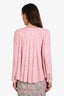 Pre-Loved Chanel™ 2016 Pink Cotton Blend High Low Neck Tie Blazer Size 40