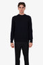 Loro Piana Navy Cashmere Crewneck Sweater Size 52 Mens