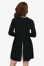 Valentino Black/White Silk Long Sleeves Romper Size 2