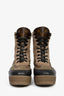 Louis Vuitton Brown Suede Leather Monogram Laureate Desert Boots Size 41