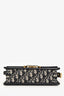 Christian Dior Navy Canvas Oblique 30 Montaigne Shoulder Bag
