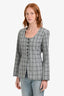 Aligne Grey Check LS Buttoned Blazer Jacket Size 4