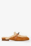 Hermès Tan Suede Sherpa 'Oz' Mules Size 38