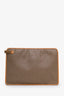 Gucci Vintage Brown Canvas Micro GG Monogram Portfolio Bag