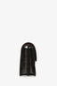 Celine Brown Canvas Leather Double Flap Wallet On Strap