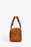 Miu Miu Brown Distressed Leather 'Arcadie' Top Handle Bag