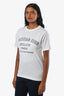 Christian Dior White Cotton Logo 'Atelier' Crew Neck T-Shirt Size XS