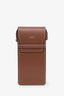 Celine Brown Leather Sunglass Pouch