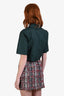 Marni Green Cotton Button Up Short Sleeve Utility Shirt Size S