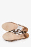 Gucci Brown Leather Bamboo Platform Sandals Size 40