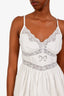 Love Shack Fancy White Linen Lace Mini Dress Size 0