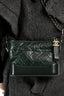 Pre-loved Chanel™ Green Aged Leather Small Gabrielle Crossbody