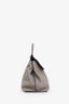 Gucci Grey Pebbled Leather Large Bamboo Daily Top Handle Bag with Strap