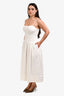 Rag & Bone White 'Pricilla' Gingham Maxi Dress Size 8