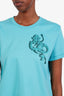 Hermès Blue "Ferronnerie" Printed Straight T-shirt Size 40