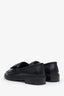 Pre-loved Chanel™ Black Leather Quilted Turnlock Logo Loafers Size 38.5