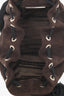 Prada Brown Suede Logo Tassel Pouch